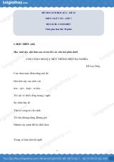 Đề thi học kì 1 Văn 7 Cánh diều - Đề số 15